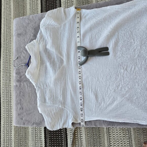 White cotton blouse blouse made in ITALY - Picture 8 of 9